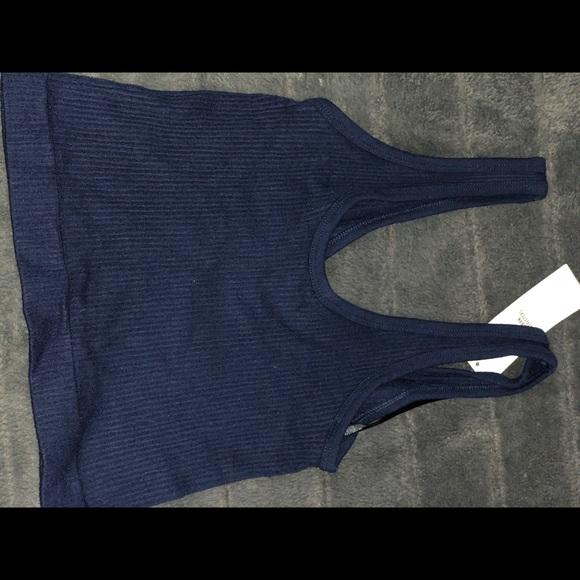 Donated- Navy blue crop top - Picture 2 of 2
